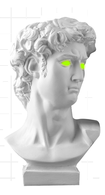 Classical statue bust